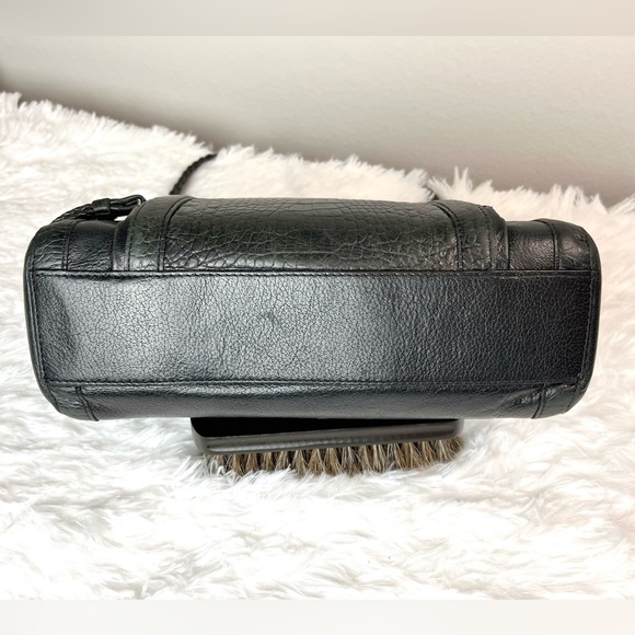 BRIGHTON Croc Embossed with Leather Trim Braid Bag, Black D880058 - Picture 10 of 16